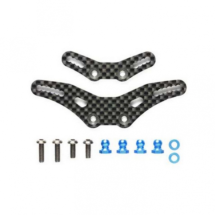 Set de Supports amortisseur TRF Carbone M08 - 1/10 - TAMIYA 54909