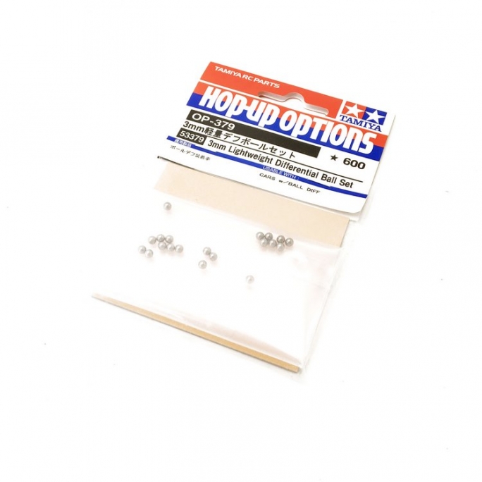 10 billes pour différentiel 3 mm allégées - 1/10 - TAMIYA 53379