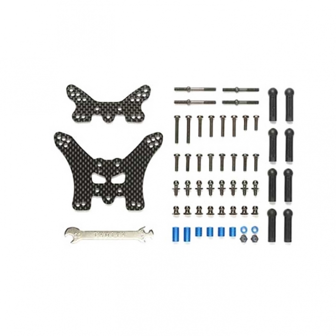 Supports amortisseur carbone TT02B - 1/10 - TAMIYA 54754