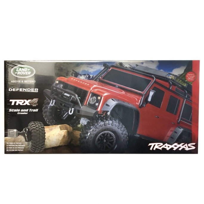 Land Rover Defender TRX-4 4WD Rouge-1/10-TRAXXAS TRX82056-4