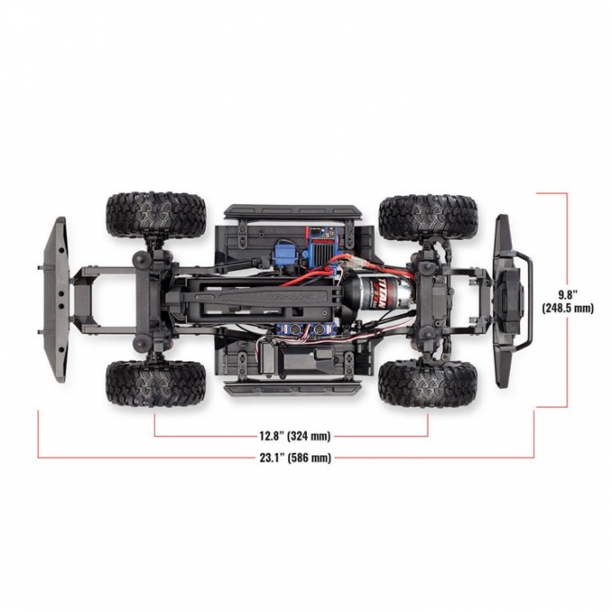 Land Rover Defender TRX-4 4WD Rouge-1/10-TRAXXAS TRX82056-4