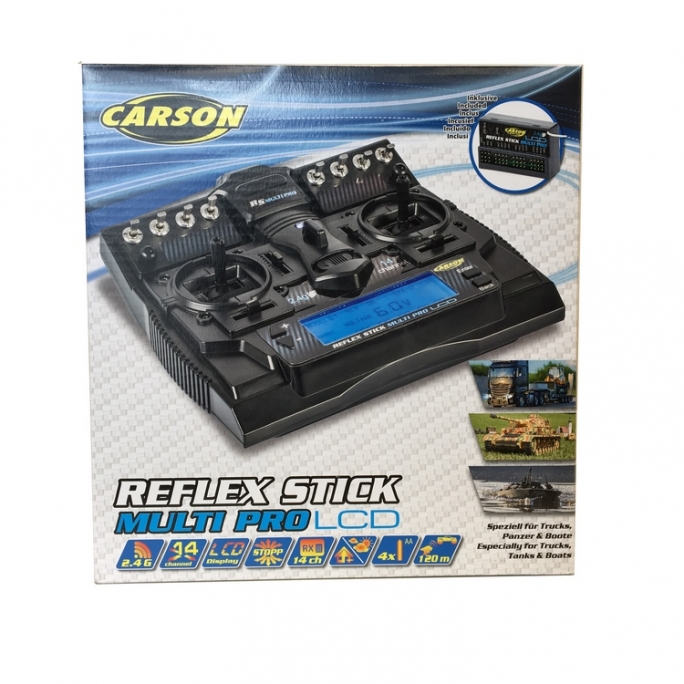 Radio FS Reflex Stick Multi Pro LCD 2.4G 14CH - CARSON 500501004