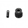 Pignon moteur 32DP Ø5mm + adaptateur 3.17mm 16 dents en acier - 1/10 - KONECT KN-183216