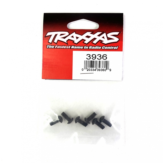 Vis BTR 4 x 10 mm tête bombée (x6) - TRAXXAS 3936