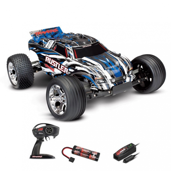 Rustler XL-5 ID 2WD - Traxxas 370544BLUE - 1/10