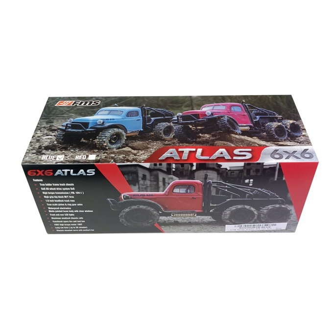 Camion ATLAS 6x6 Crawler - ROC HOBBY ROC002RTR-BLUE - 1/18