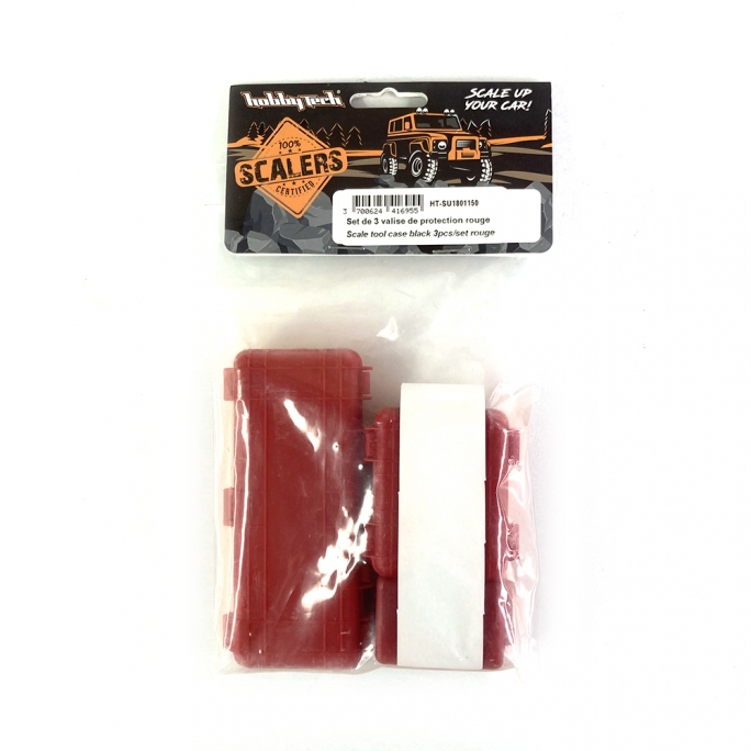 Set de 3 valises de protection rouge  - HOBBYTECH HTSU1801150