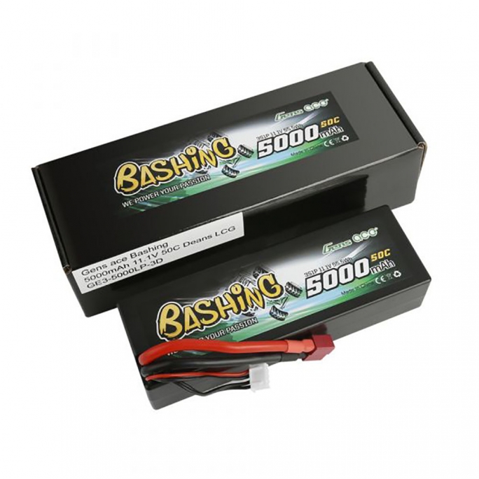 Batterie Bashing 11.1V 5000 mAh 50C - GENS ACE GE35000LP3D