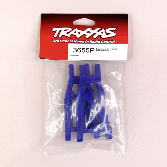 Triangles de suspension inférieur, Bleu (x2) - TRAXXAS 3655P