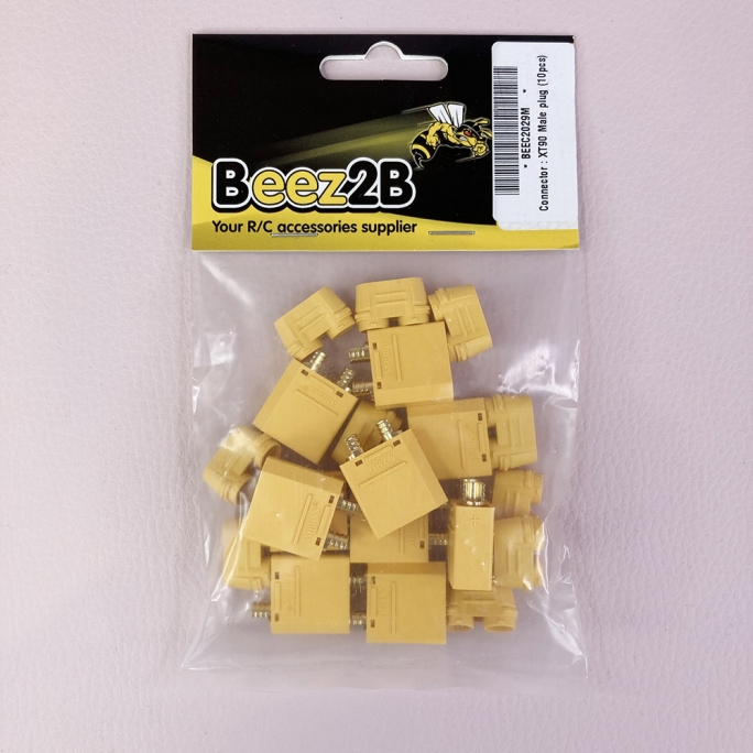 Prise XT90H Mâle (x10) - BEEZ2B BEEC2029M