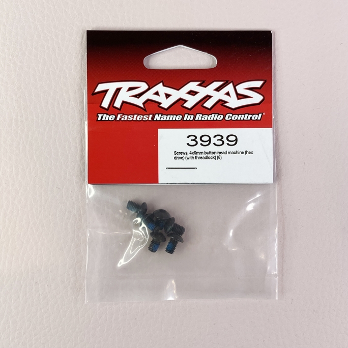 Vis tête ronde 4 x 6 mm (x6) - TRAXXAS 3939