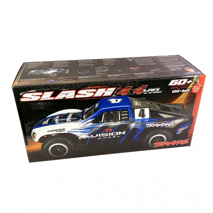 Slash 4x4 Brushless VXL Vision Blue - TRAXXAS 680864VISN - 1/10