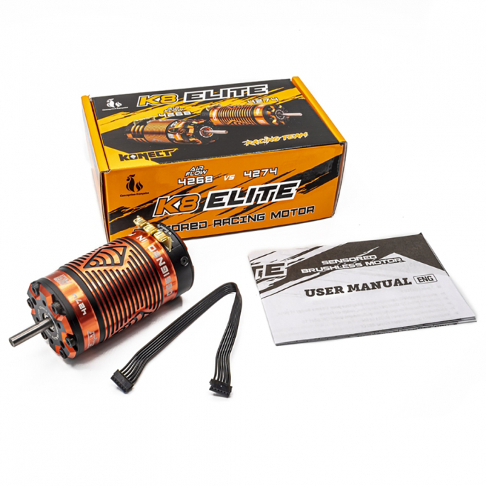 Moteur Brushless K8 Elite 4274 - 2000 KV racing - KONECT KNK08010006