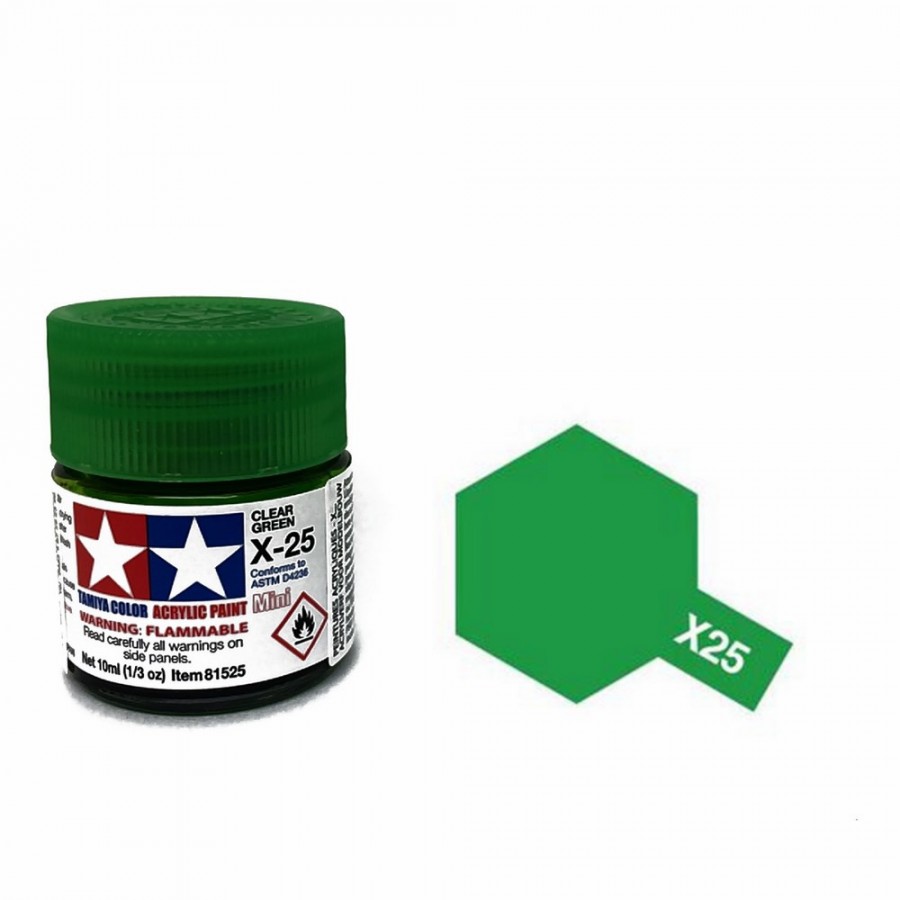 Vert translucide pot de 10ml-TAMIYA X25