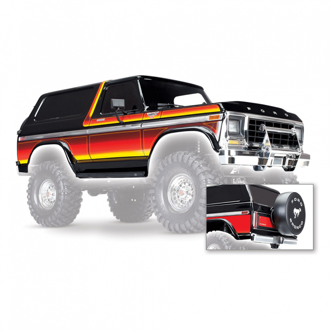 Kit Carrosserie complet Ford Bronco Ranger XLT TRX4 "Sunset" - TRAXXAS 8010X