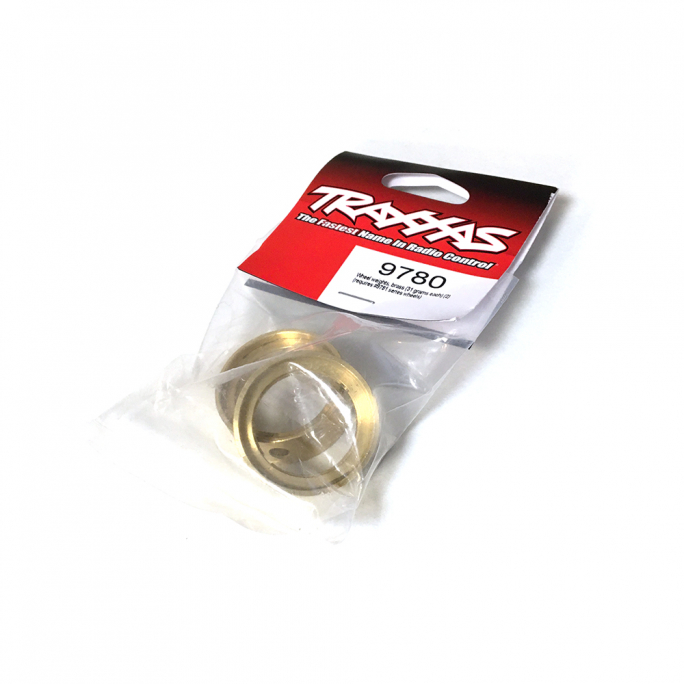 Lests de Jantes, en Laiton, 31gr (x2) TRX-4M - TRAXXAS 9780