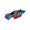 Carrosserie Rustler 4X4 Rouge/Bleue - TRAXXAS 6717R