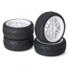 4 roues piste "Battons / Profile" blanche - ABSIMA 2510004 - 1/10