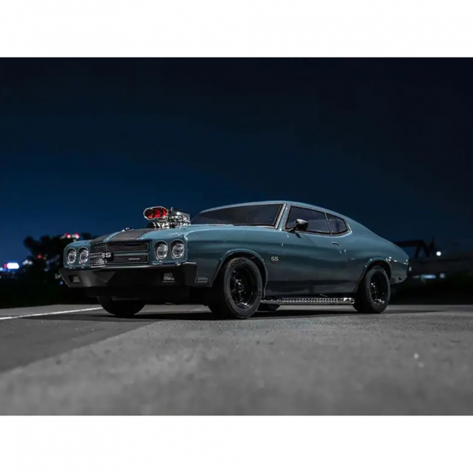 1970 Chevy Chevelle, Fazer Mk2, Supercharged, Brushless, RTR, Bleu - KYOSHO 34494T1 - 1/10