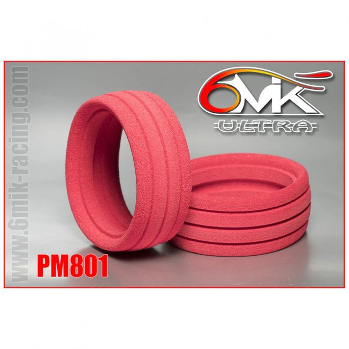 2 roues à monter Buggy, Bandit (gomme 15/25° et jantes jaunes) - 6MIK TKUY81525 - 1/8