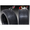 2 roues à monter Buggy, Scratch (gomme 15/25° et jantes blanches) - 6MIK TKU171525 - 1/8