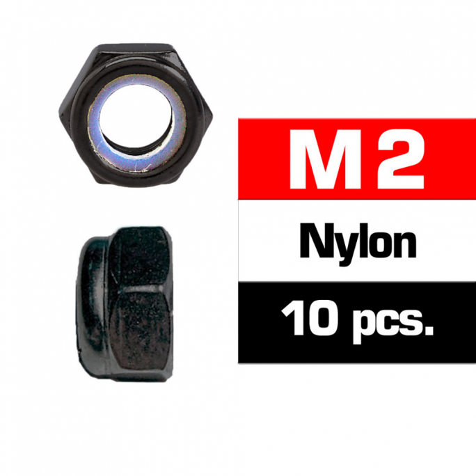 Ecrous freins M2 nylon (x10) - ULTIMATE UR165200