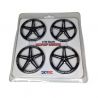 4 Roues en aluminium Set-Up Wheel, noir - SKYRC 600069-06 - 1/10