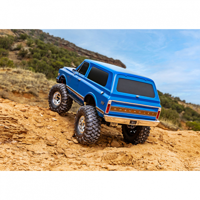 TRX-4 Chevrolet Blazer 1972 High Trail, RTR, Bleu - TRAXXAS 92086-4-BLUE - 1/10