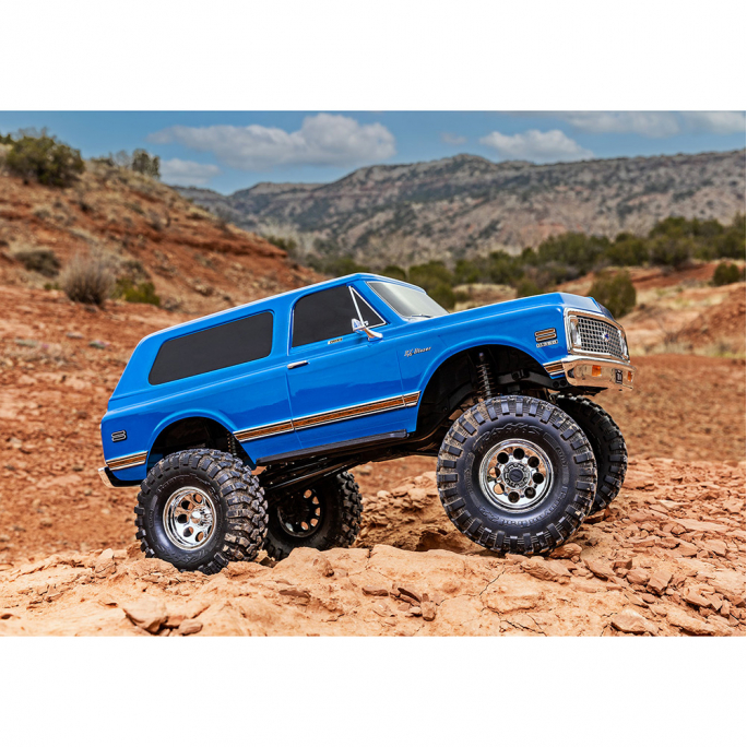 TRX-4 Chevrolet Blazer 1972 High Trail, RTR, Bleu - TRAXXAS 92086-4-BLUE - 1/10