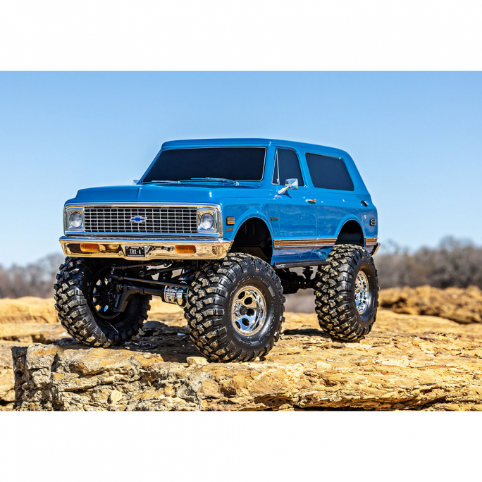 TRX-4 Chevrolet Blazer 1972 High Trail, RTR, Bleu - TRAXXAS 92086-4-BLUE - 1/10