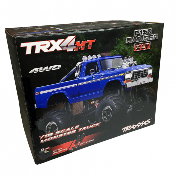 TRX-4MT Ford F-150, Monster Truck, RTR, Bleu - TRAXXAS 98044-1-BLUE - 1/18