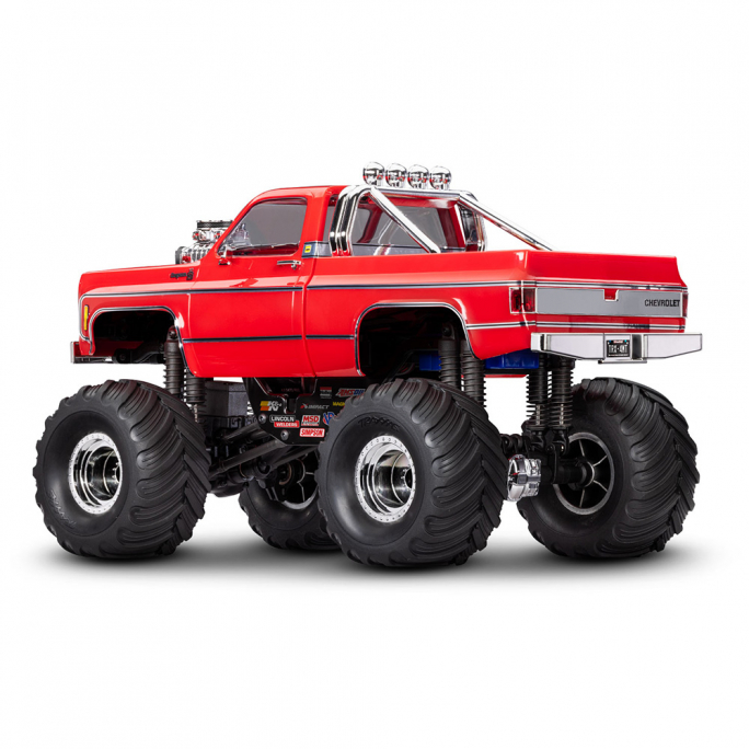 TRX-4MT Chevrolet Cheyenne K10, Monster Truck, RTR, Rouge - TRAXXAS 98064-1-RED - 1/18