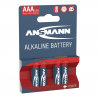 4 piles Alkaline LR03, AAA, 1.5V - ANSMANN 500609044