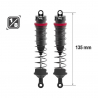 2 Amortisseurs 135mm Big Bore 16mm + Kit ressorts (H/M/S) - HOBBYTECH HTR-508135 - 1/8