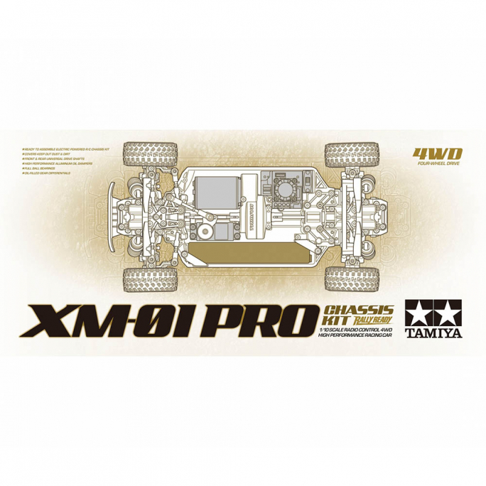 Châssis XM01 en kit - TAMIYA 58738 - 1/10