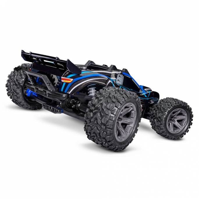 Rustler 4x4 Brushless -2S, RTR, Bleu - TRAXXAS 67164-4-BLUE - 1/10