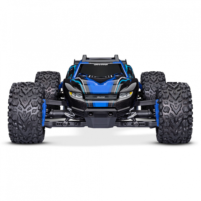 Rustler 4x4 Brushless -2S, RTR, Bleu - TRAXXAS 67164-4-BLUE - 1/10