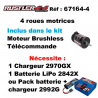 Rustler 4x4 Brushless -2S, RTR, Bleu - TRAXXAS 67164-4-BLUE - 1/10