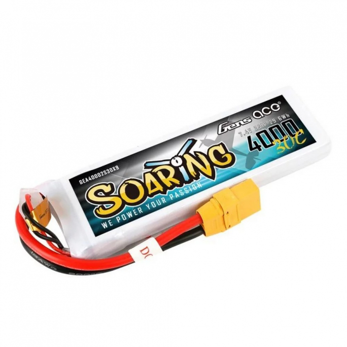 Accu Soaring LiPo 2S, 7.4V (XT90) - GENS ACE GEA40002S30X9