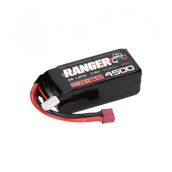 Accu Lipo 3S 55C Ranger Crawler Shorty 11.4v 4500mah - TEAM ORION ORI14301