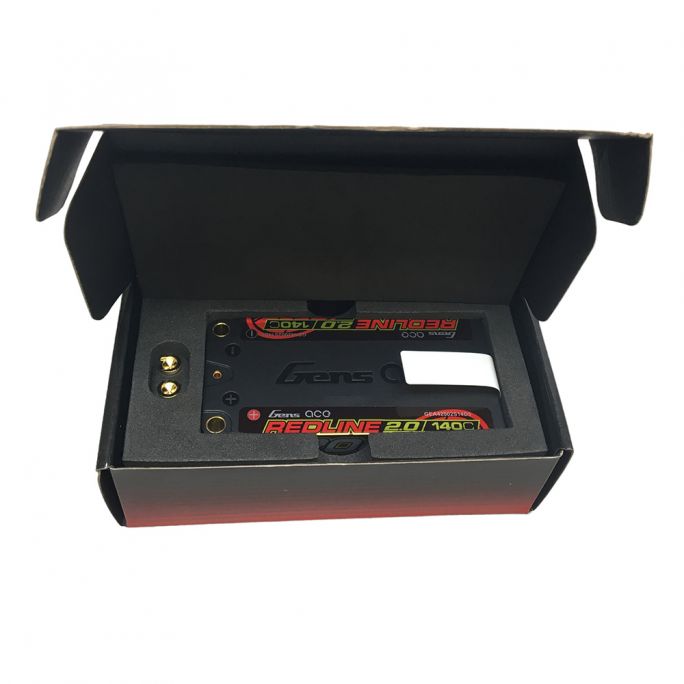 Accu Shorty Lipo 2s, 140C, Redline 2.0 Hv, 4200mAh - GENS ACE GEA42002S14D5