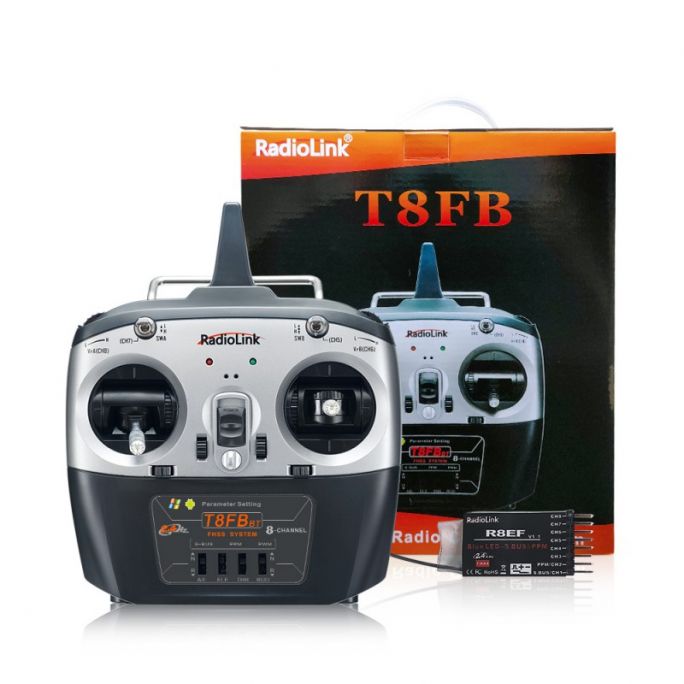 Radio 8 voies avec Bluetooth (M2) + récepteur R8EF - RadioLink RADT8FBBT-M2