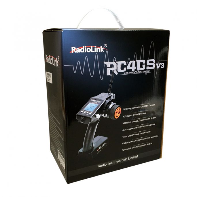 Radio 5 voies + récepteur R6FG gyro intégré - RadioLink RADRC4GS