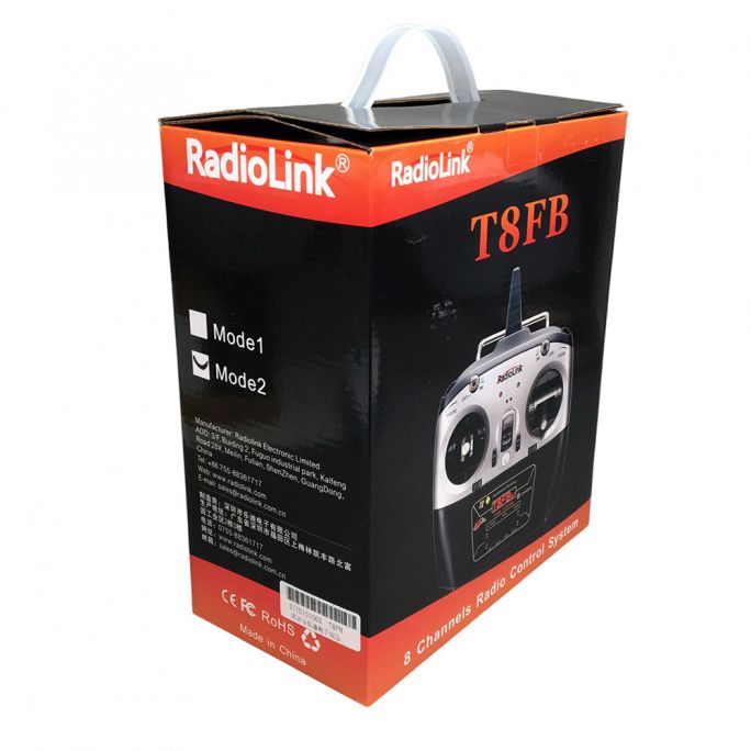 Radio 8 voies avec Bluetooth (M2) + récepteur R8EF - RadioLink RADT8FBBT-M2