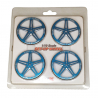 Roues en aluminium Set-Up Wheel, noir - SKYRC 600069-06 - 1/10