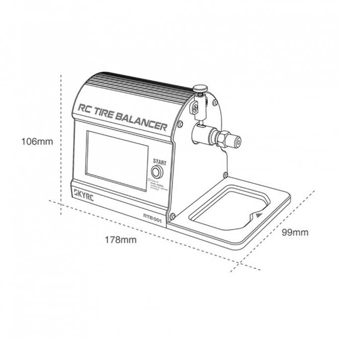 Equilibreur de pneus numérique (Tire Balancer) - SKYRC SKY500045-01