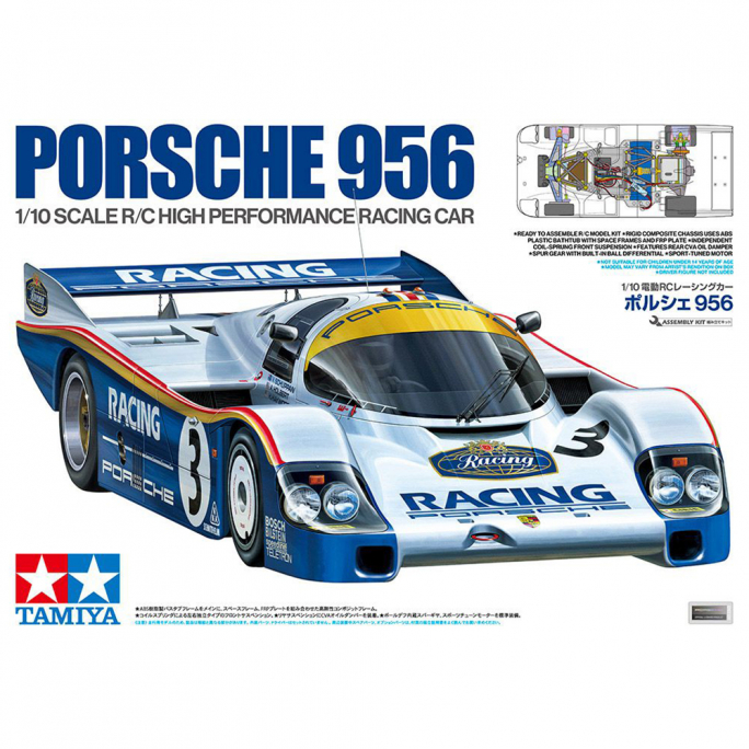 Porsche 956 série limitée, en KIT - Tamiya 47508 - 1/10