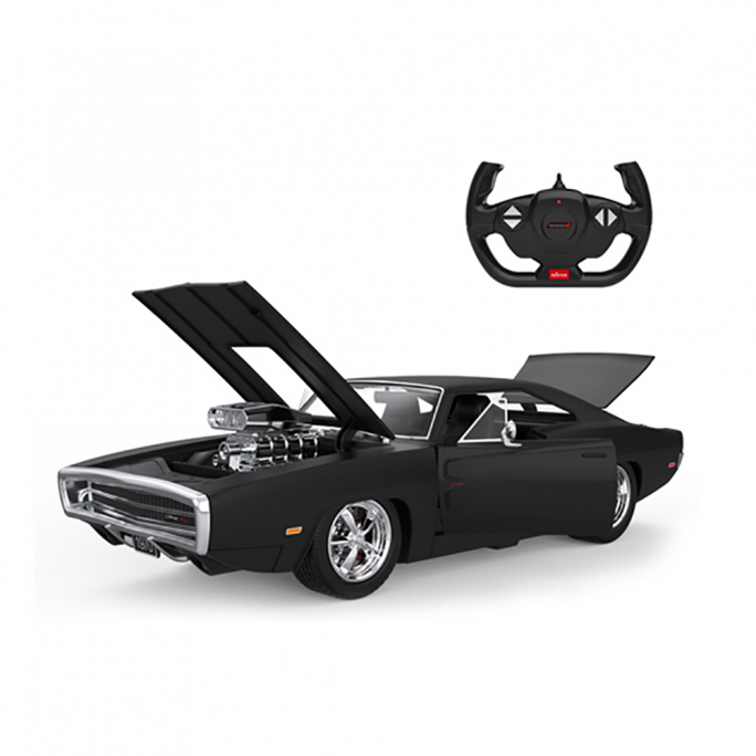 Dodge Charger R/T Engine, Noire, RTR - RASTAR RS99010 - 1/16