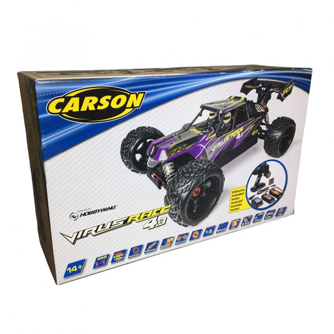 Virus Race 4.3 4S bl.100% RTR violet - CARSON 500409086 - 1/8