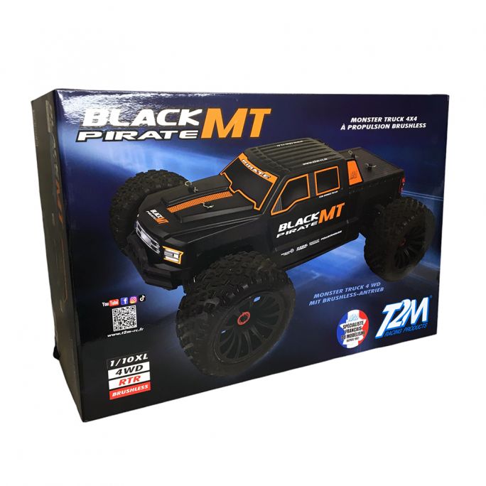 Black pirate MT, RTR, 4x4, brushless, 2WD - T2M T4984 - 1/10XL